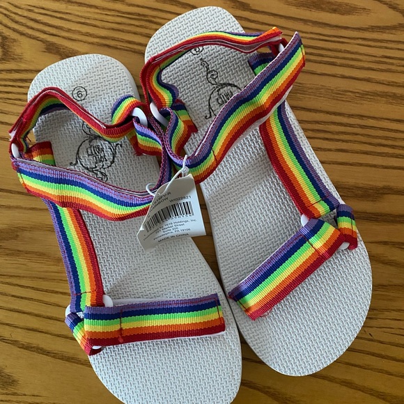 Rainbow 🌈 Sandals - Picture 1 of 4
